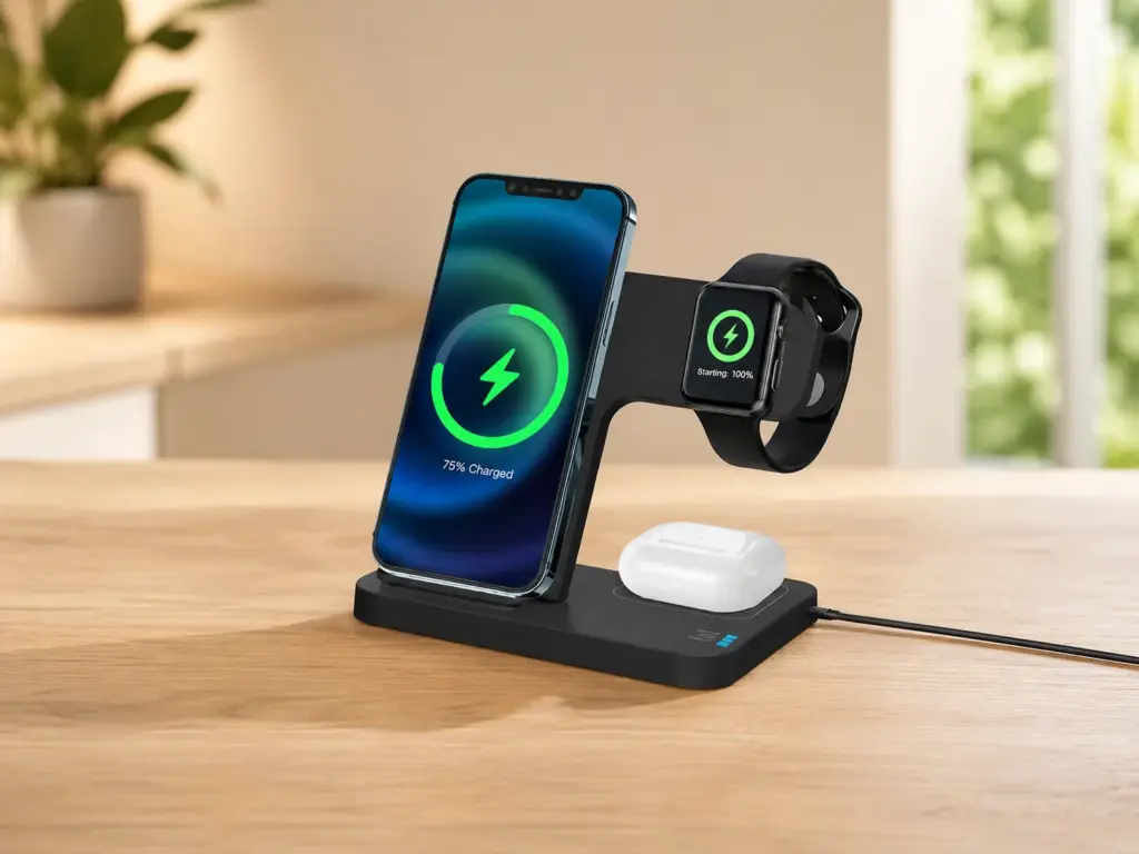 Wireless Charger with Pen Stand